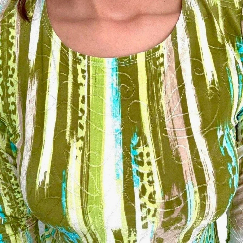 Y2K Abstract Print Top - Picture 5 of 7